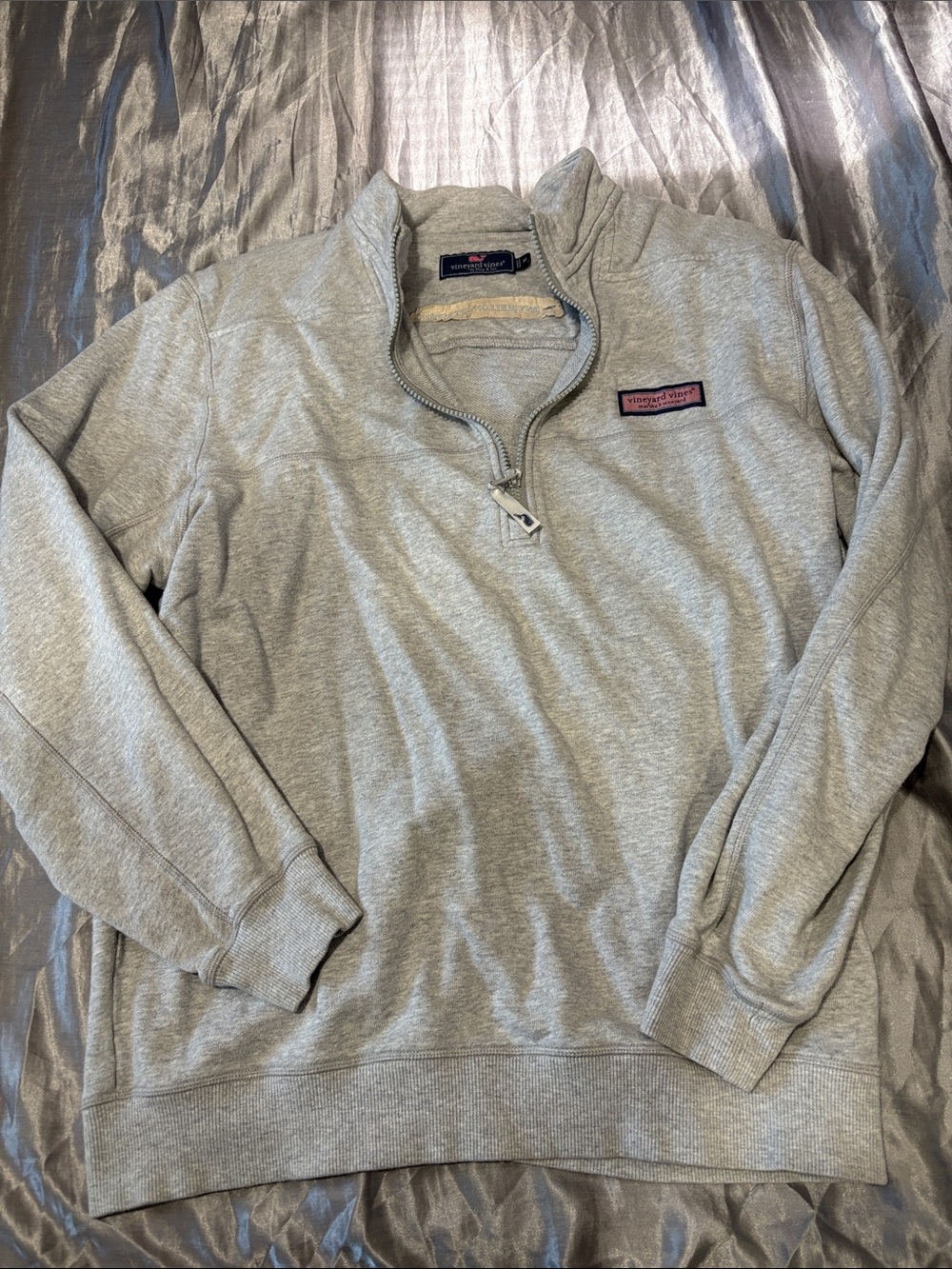 Vineyard Vines Men’s Heather Gray Half-Zip Pullover